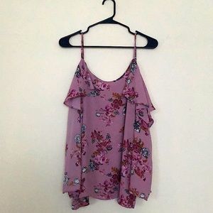 Purple Foral Blouse